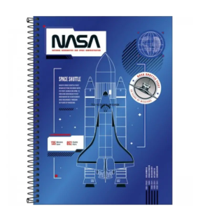Caderno Universitário 10 Matérias 160 Folhas Nasa Tlibra