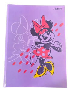 Caderno Capa Dura Brochurão Minnie 80F Jandaia Sortido