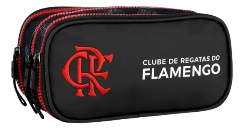 Estojo Masculino Flamengo 3 Fechos Xeryus 16367