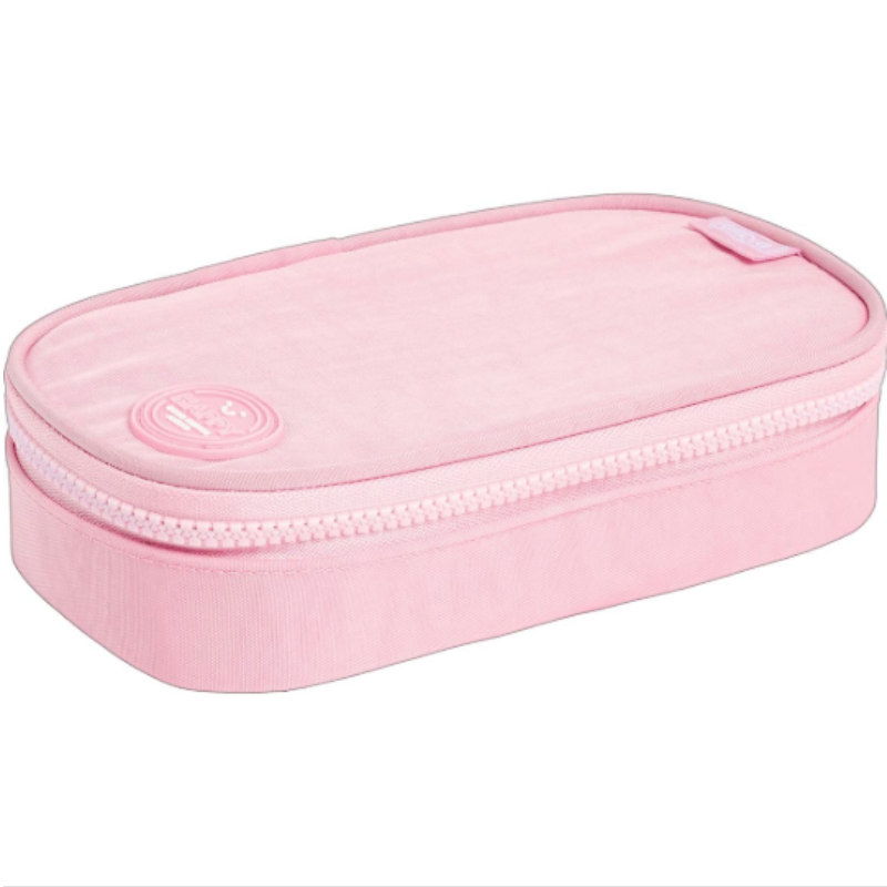 Estojo Feminino Happy Mini Box 1 Fecho Rosa Tilibra 