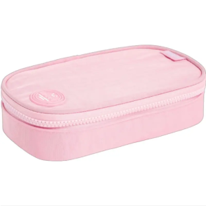 Estojo Feminino Happy Mini Box 1 Fecho Rosa Tilibra 