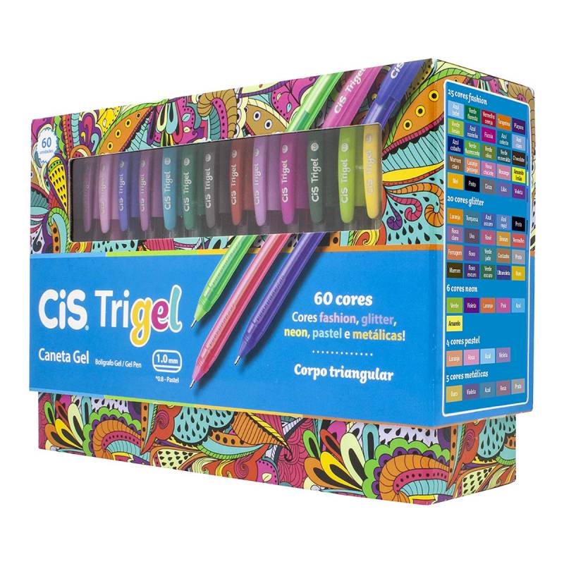 escolar, cis, sertic, novidade, trigel, gel, 60 cores, promoção