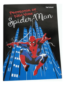 Caderno Capa Dura Brochurão Homem Aranha Spiderman 80F Jandaia Sortido