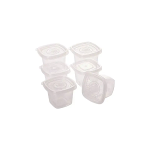 Conjunto 6 Potes Plástico Pop 170 Ml Para Alimentos