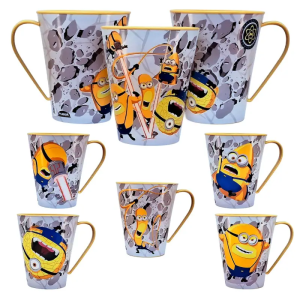 Caneca Minions Infantil de Plástico 360 ml Plasútil