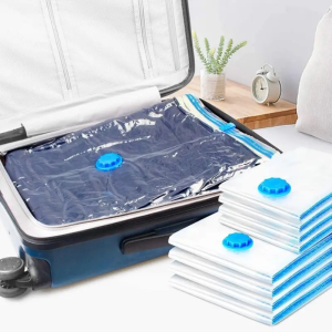 Saco Organizador Vácuo P/ Viagem Roupa Coberta Mala 100x70cm