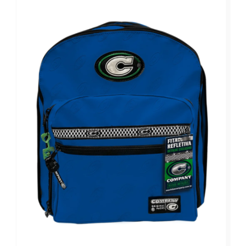 Mochila Company Classic Porta Garrafa - AZUL BIC