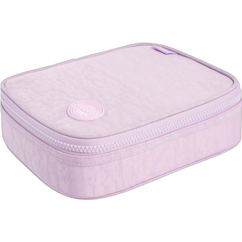 Estojo Happy Box 1 Fecho Lilás Tilibra