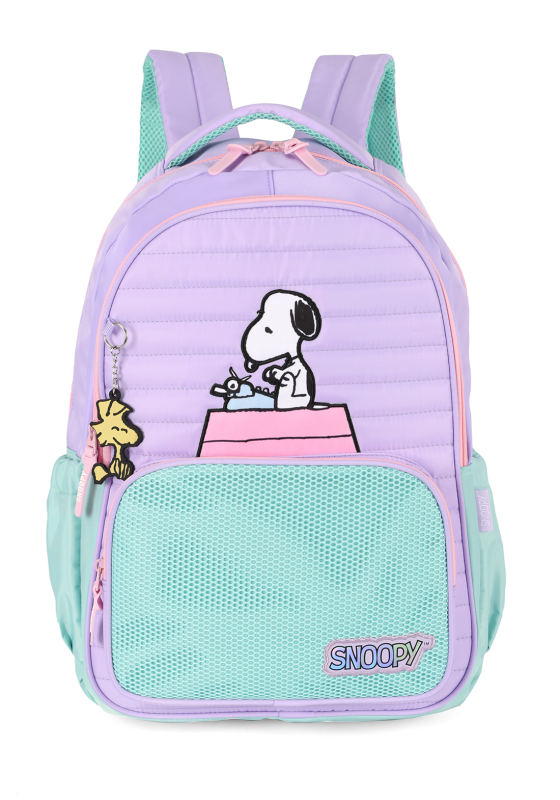 Mochila Feminina Escolar Snoopy Roxo Ms49723sn