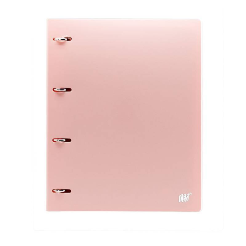 Fichário Yes Argolado Rosa Divisórias + Folhas