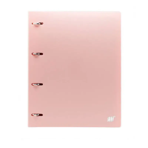 Fichário Yes Argolado Rosa Divisórias + Folhas