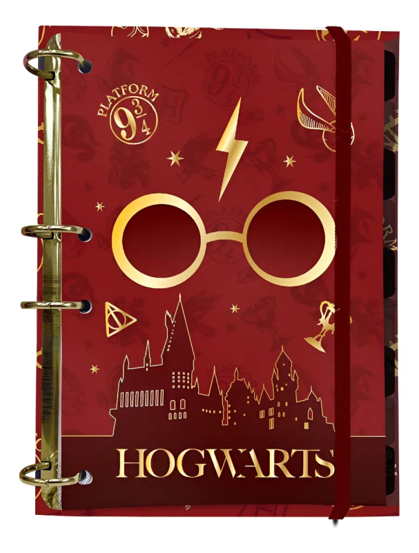 Fichário Escolar Harry Potter A4 144fls Dac C/Divisórias 