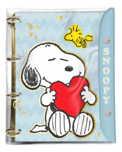 Fichário Universitário Snoopy 5554 Botão + Divisória + Folhas Dac 