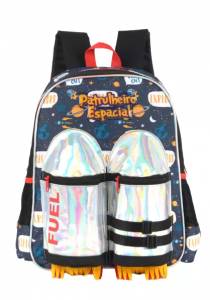 Mochila Luxcel Patrulha Espacial Preta Is36901up