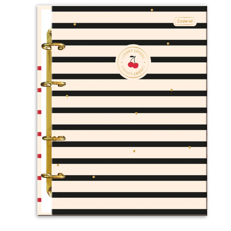 Fichário Cadersil Colegial Cherry Lovers Cartonado Sortido