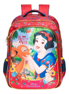 Mochila Feminina Branca De Neve Y Escolar Xeryus 14722