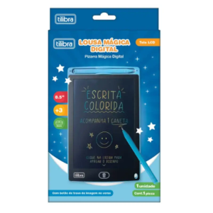 Lousa Mágica Digital 8.5 Polegadas Escrita Colorida Tilibra
