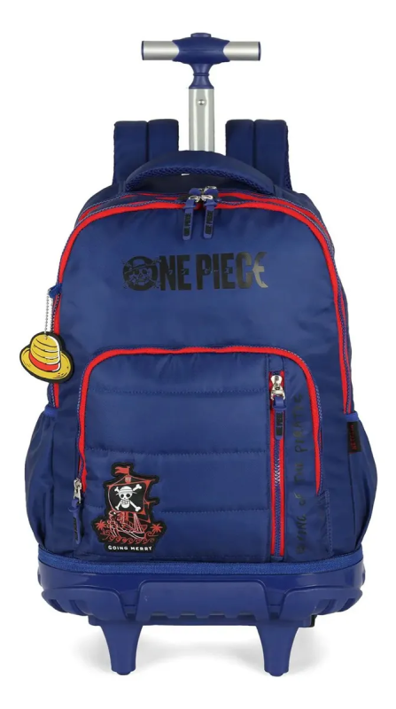 Mochila Carrinho Luxcel One Piece Azul MC49804OP