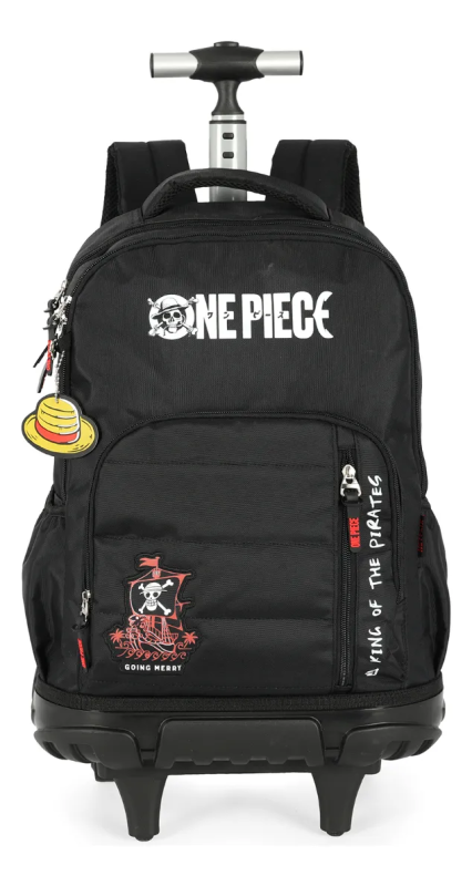 Mochila Carrinho Luxcel One Piece Preta MC49804OP