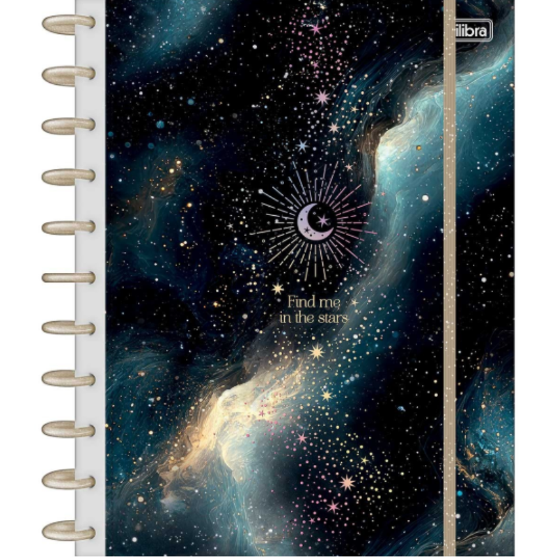 Caderno Tilidisco Capa Dura 10 Matérias Magic 160 Folhas