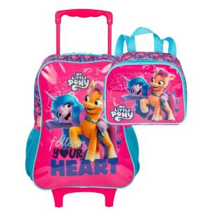 Mochila Carrinho Sestini + Lancheira Little Poney 66201-00