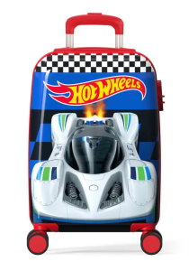 Mala Viagem Pequena Luxcel Hot Wheels Azul Mf10485hw