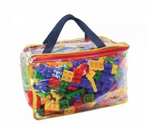 Brinquedo Encaixe Blocos Montar 500 Pecas Pais E Filhos 7307