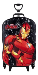 Mochila Carrinho Maxtoy Homem De Ferro 3D 3850Bm22d