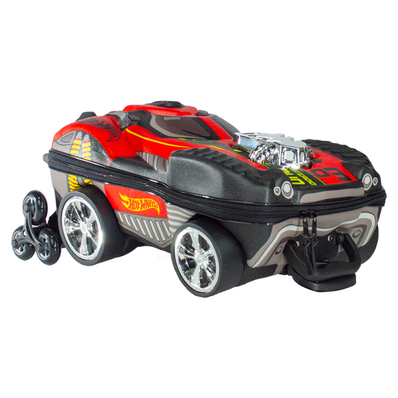 Mochila Carrinho Maxtoy Hot Wheels Cromo 2510Bm25