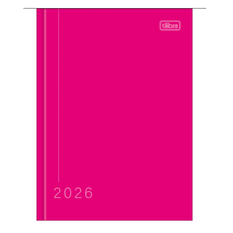 Agenda Anual Tilibra Pepper Rosa Costurada M4 2026