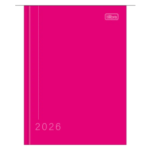 Agenda Anual Tilibra Pepper Rosa Costurada M4 2026