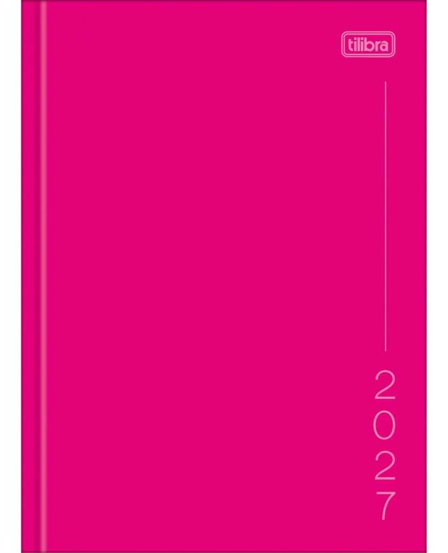 Agenda Anual Tilibra Pepper Rosa Costurada M4 2027
