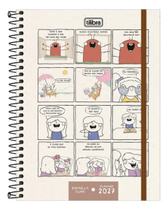 Agenda Planner Anual Tilibra Rafaella Tuma M7 2027 Sortido