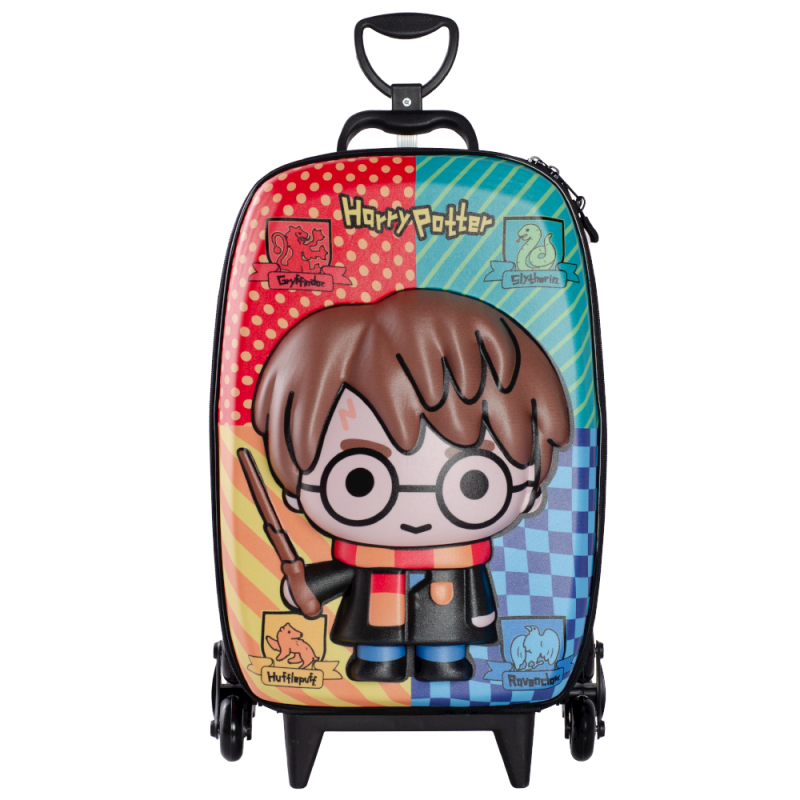 Mochila Carrinho Maxtoy Harry Potter 3D Casas 2815Am24