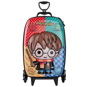 Mochila Carrinho Maxtoy Harry Potter 3D Casas 2815Am24