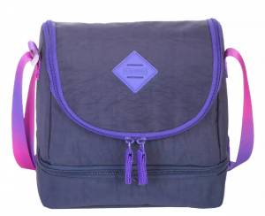 Lancheira Sestini Termica Lunch Crinkle Degradê Azul Cyberpunk 75950-72