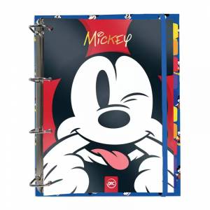 Fichário Dac Mickey 3814 Elástico + Divisórias + Folhas