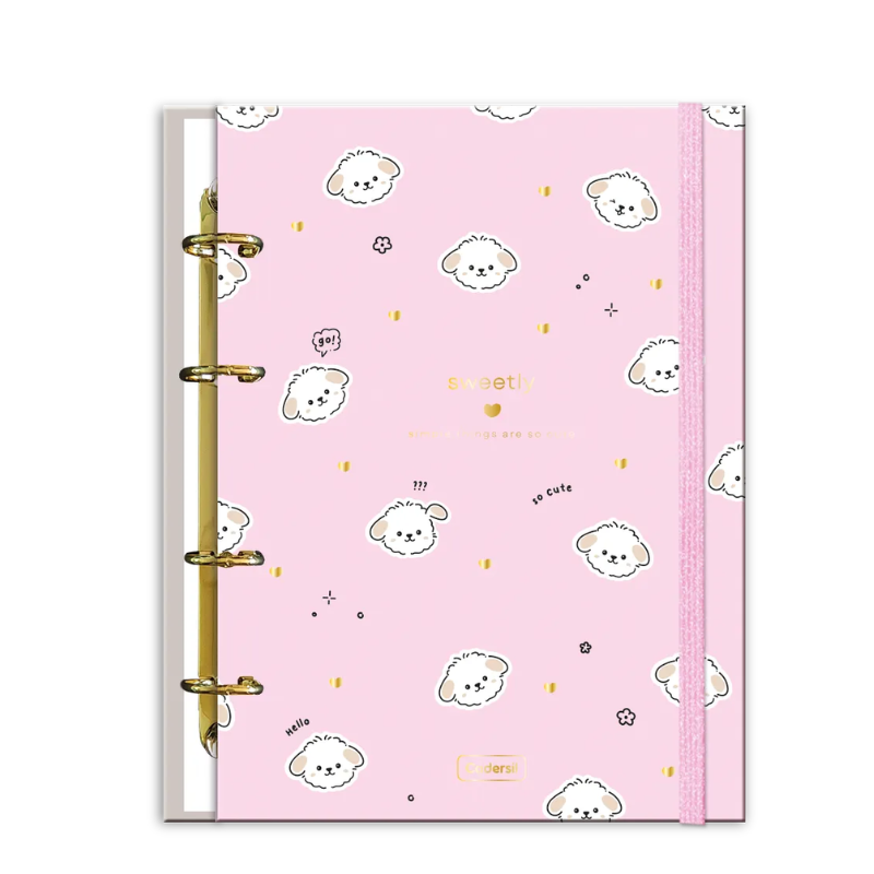 Caderno Colegial Argolado Sweetly Cartonado Cardesil Sortido