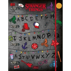 Fichário Stranger Things 48 Folhas Cartonado - Tilibra 