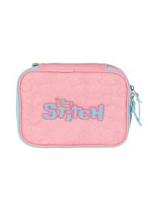 Estojo Feminino Stitch Box Rosa Luxcel ET50074SC