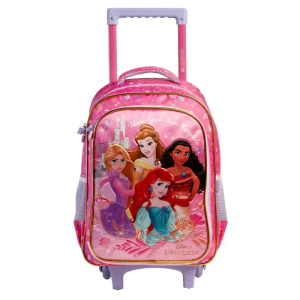 Mochila De Rodinhas Feminina Princesas Y2 Rosa Xeryus 14818