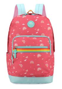 Mochila Luxcel Up4you Arco Iris Salmão Ms46356up