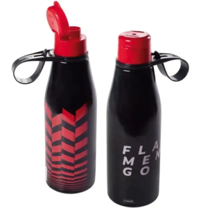 Garrafa Com Tampa Abre Facil 530ml Flamengo Oficial Plasutil