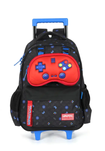 Mochila De Rodinhas Up4 Game Preto Escolar Ic42202up